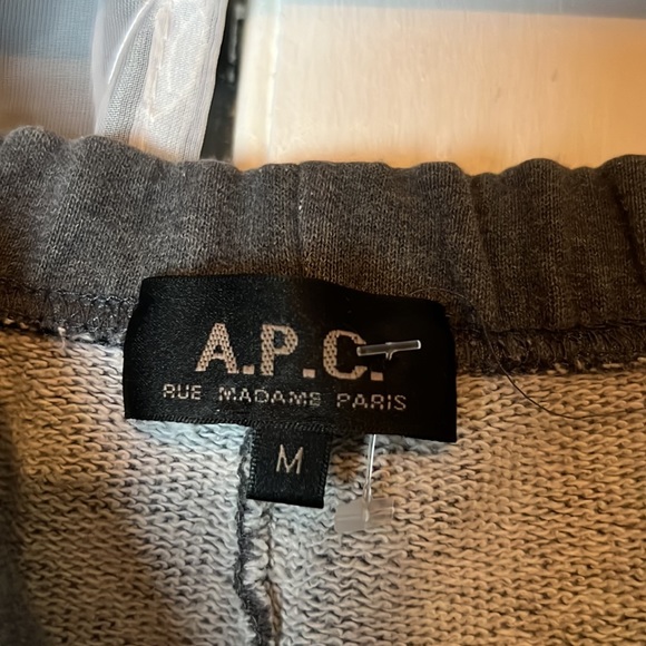 A.P.C Men’s Sweatpants Grey Size Medium - Picture 3 of 8